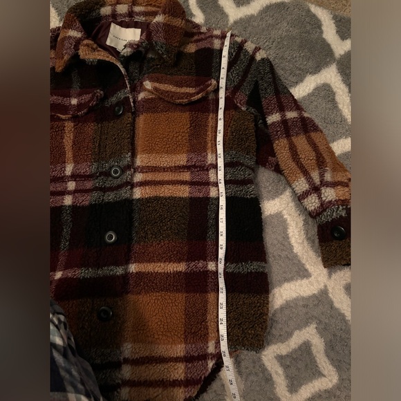 American Eagle Sherp Plaid shacket Size XS - Picture 6 of 7